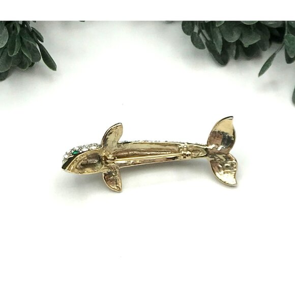 Dolphin Crystal Rhinestone Brooch Pin Jewelry Elegant Accessory - Picture 14 of 15
